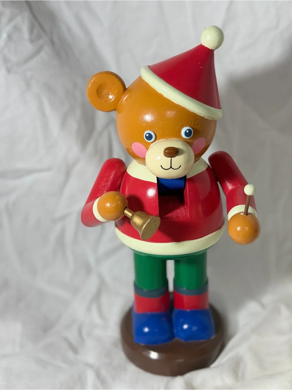 Vintage 1993 Matrix Industries Christmas Traditions Wooden Bear Nutcracker P6